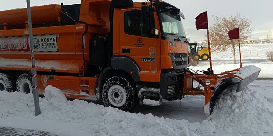 Konya Büyükşehir kar ve buzlanmaya karşı hazır