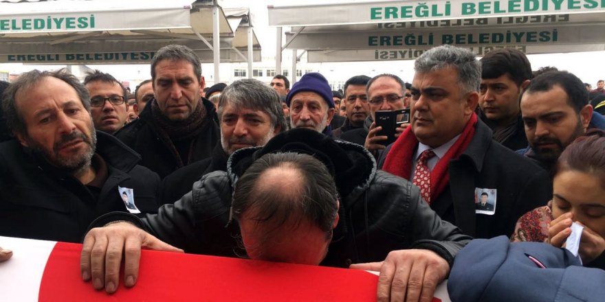 Konya şehidini gözyaşları arasında toprağa verdi