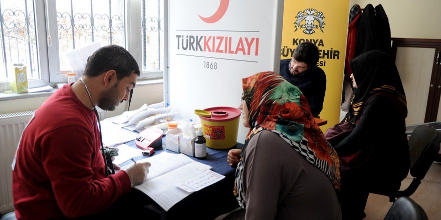 KOMEK kursiyerleri kan bağışında bulundu
