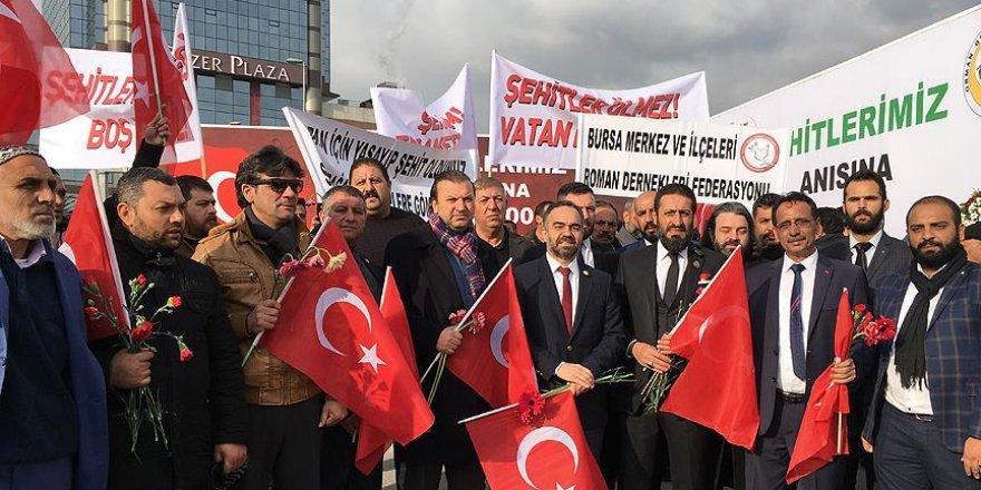 Roman vatandaşlardan Şehitler Tepesi'ne ziyaret