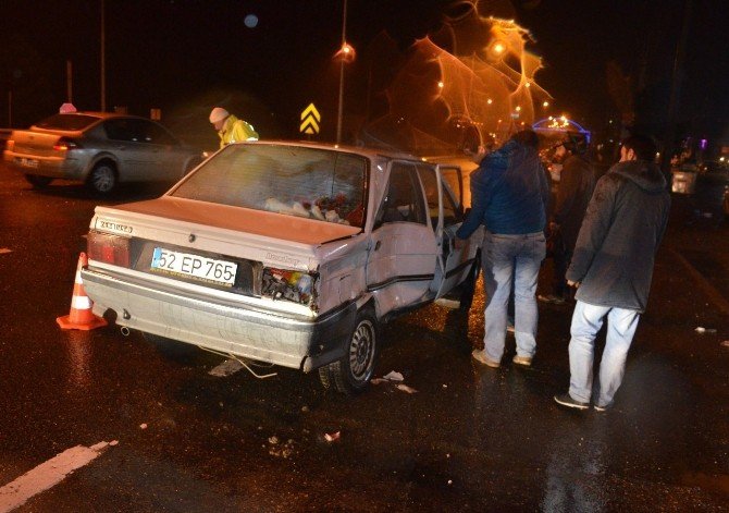 Fatsa’da trafik kazası: 1 ölü, 3 yaralı