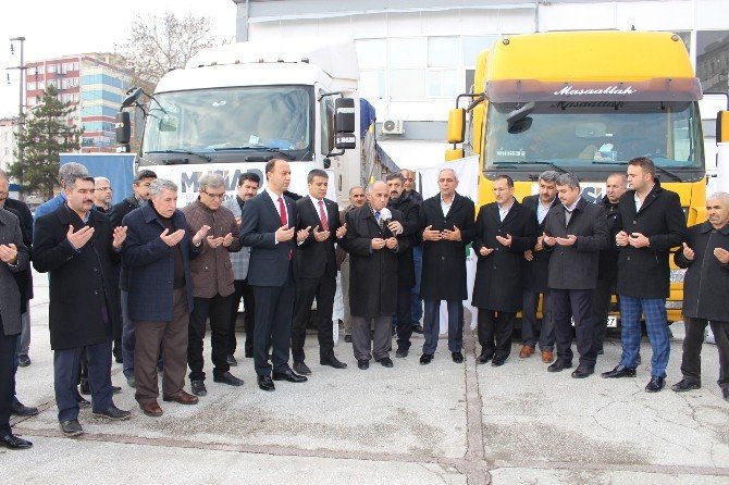 MÜSİAD Şubesinden Suriye’ye 2 tır dolusu yardım