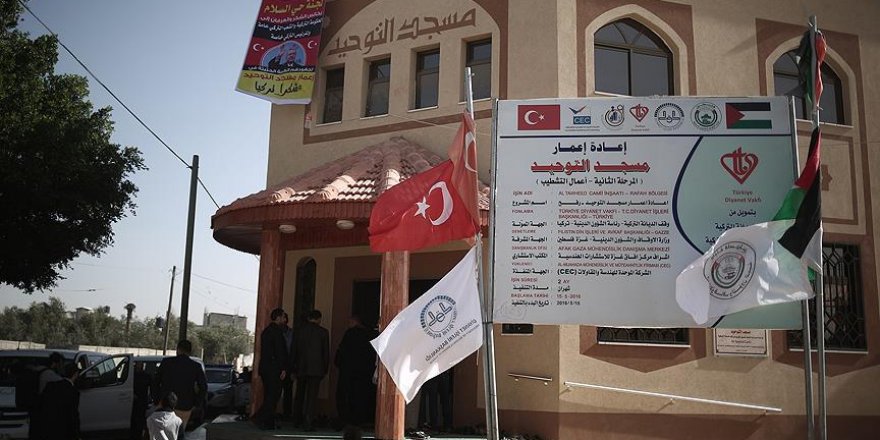 Gazze'de yıkılan camilerin imarında Türkiye desteği