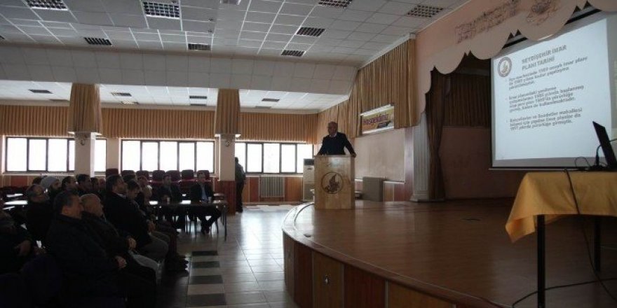 Seydişehir imar revizyonu bilgilendirme toplantısı yapıldı