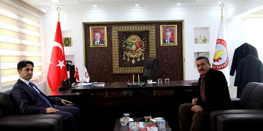 Kaymakam Erdoğan'dan Başkan Tutal'a ziyaret