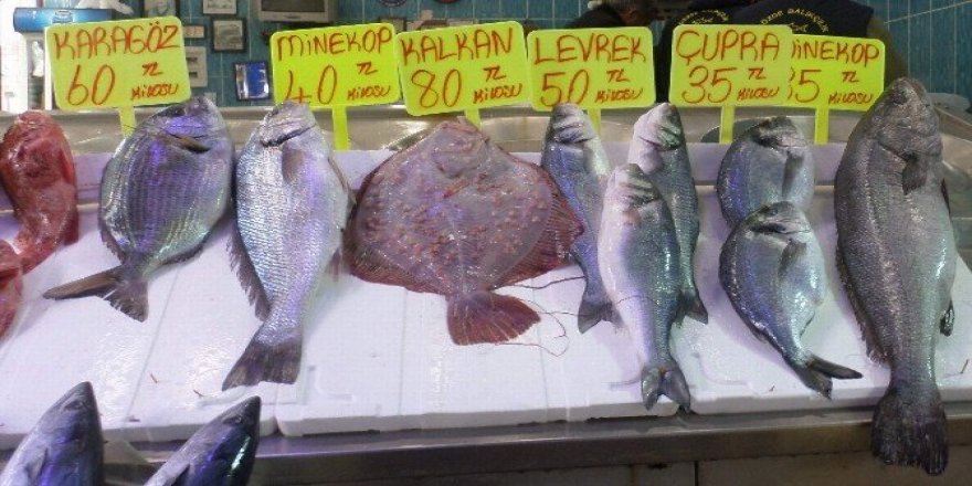Kar yağdı, balık fiyatları tavan yaptı