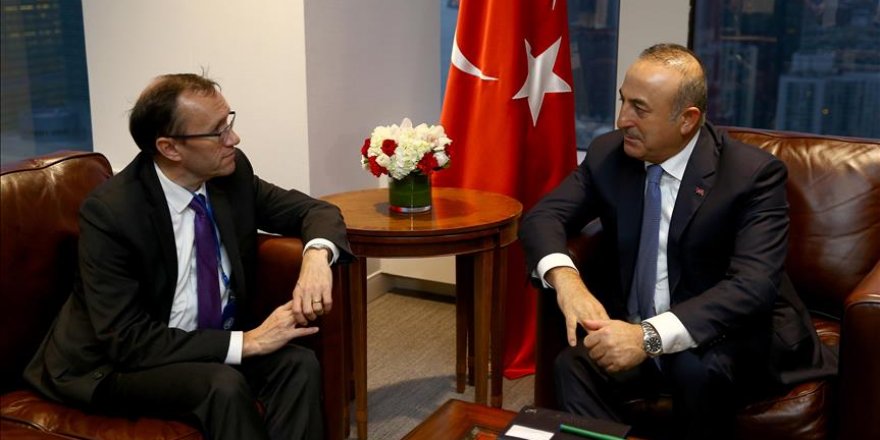 Çavuşoğlu Kıbrıs Özel Danışmanı Eide ile görüştü