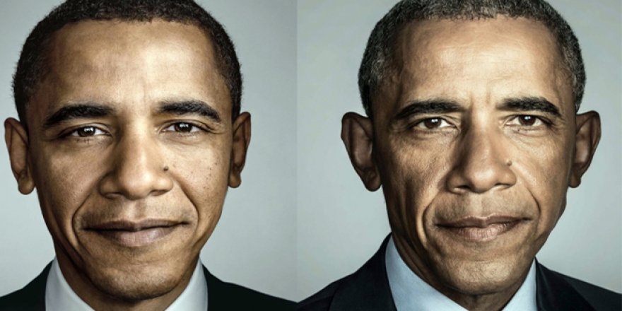 Obama’nın yaşadığı değişim yüzüne yansıdı