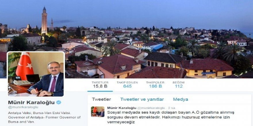Antalya’da ses kaydını paylaşan kadın gözaltında