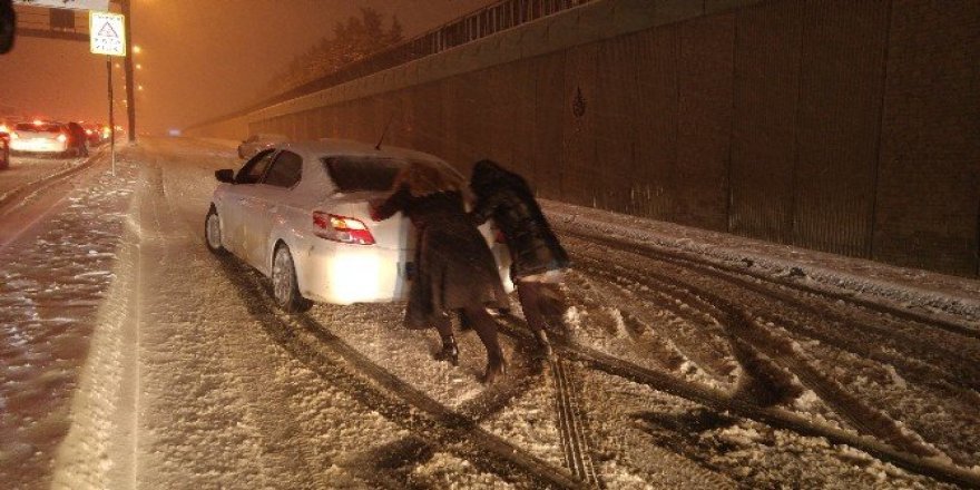 İstanbul’da sürücülerin zor anları