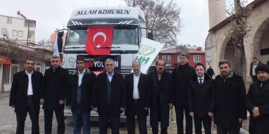 Tut ilçesinden yardım tırı yola çıktı