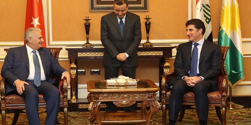 Yıldırım, Barzani ile Erbil'de görüştü