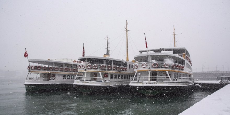 İstanbul'da Şehir Hatları vapur seferleri iptal edildi
