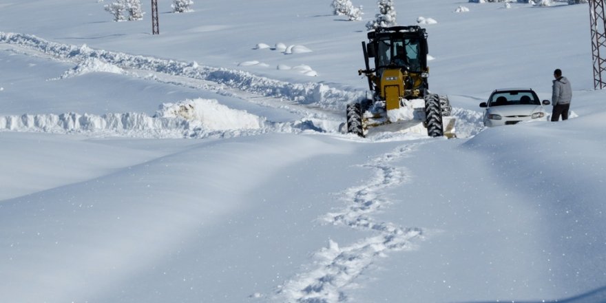 Mutlu yaylası yolu ulaşıma açıldı