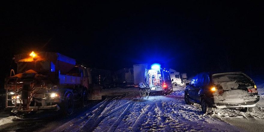 Trafik kazası nedeniyle Edirne-İstanbul yönü kapandı