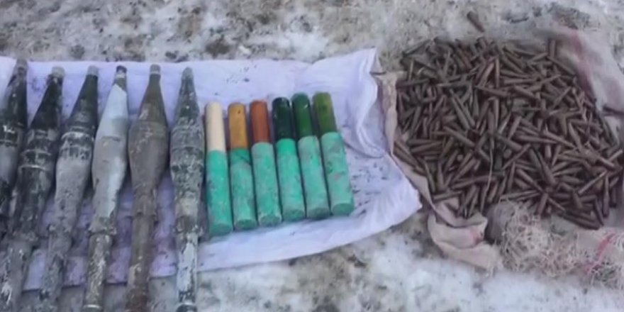 Hakkari'de çok sayıda mühimmat ele geçirildi