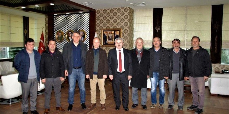 Emekli personelden Başkan Baran’a veda ziyareti