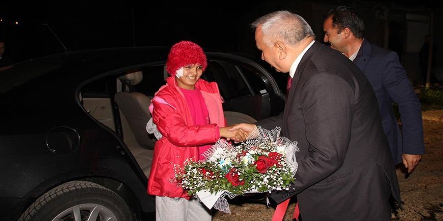 'Moyamoya' hastası Rümeysa evine döndü