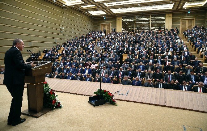 Aydınlı muhtarlar Cumhurbaşkanı Erdoğan ile buluştu