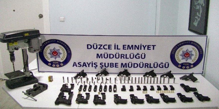 Kaçak silah imalatı yapan 2 kişi tutuklandı