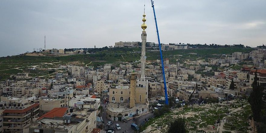 Kudüs'te kentin en yüksek minaresi inşa edildi