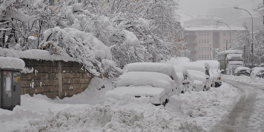 Doğu Anadolu'da kar ve tipi yolları kapattı