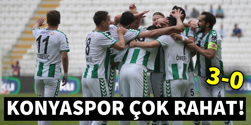 Atiker Konyaspor çok rahat kazandı! 3-0