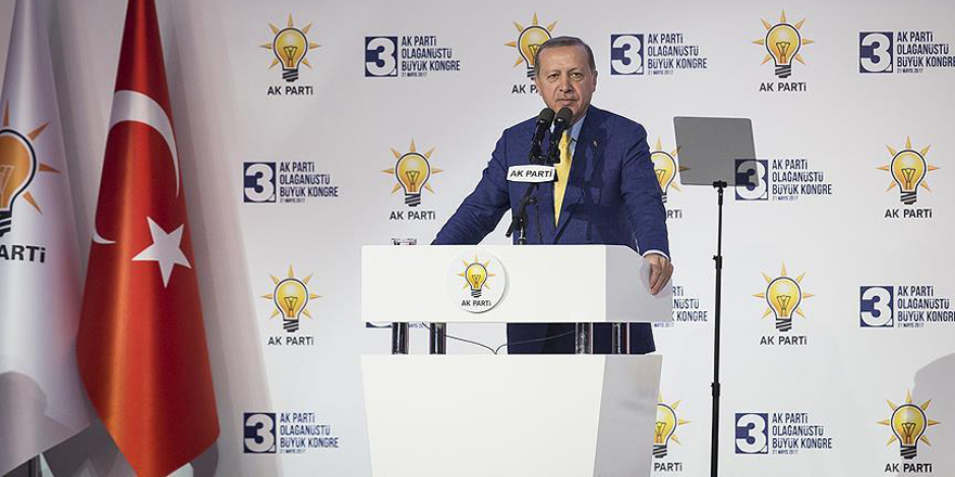 Erdoğan: Bu kongremiz, yeni bir başlangıçtır