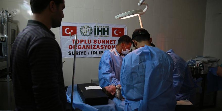 Suriye'de bin 100 çocuk sünnet ettirildi