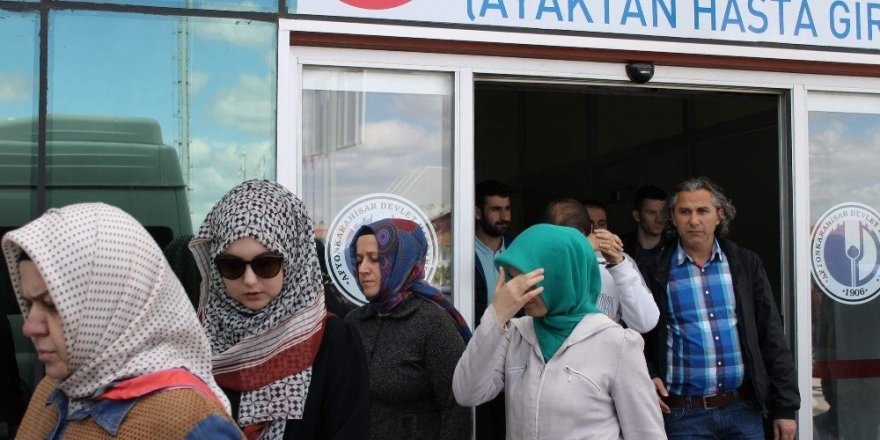 FETÖ şüphelisi kadın sağlık kontrolüne güneş gözlüğüyle girdi