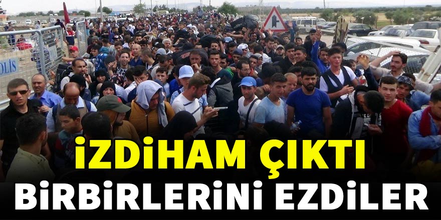 Ülkelerine giden Suriyeliler birbirlerini ezdi