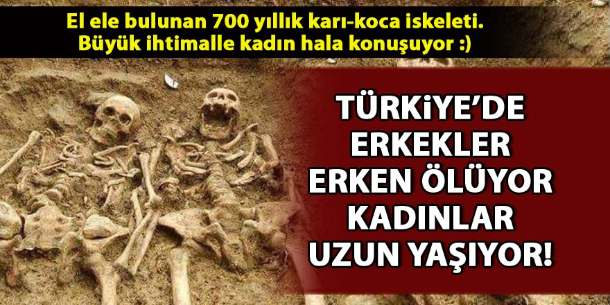 Türkiye'de kadınlar erkeklerden daha uzun yaşıyor!