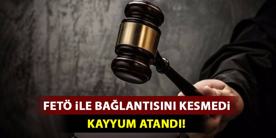 FETÖ ile bağlantısını kesmedi! Kayyum atandı