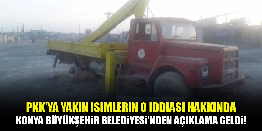PKK'ya yakın isimlerin o iddiasına Konya Büyükşehir Belediyesi'nden cevap geldi