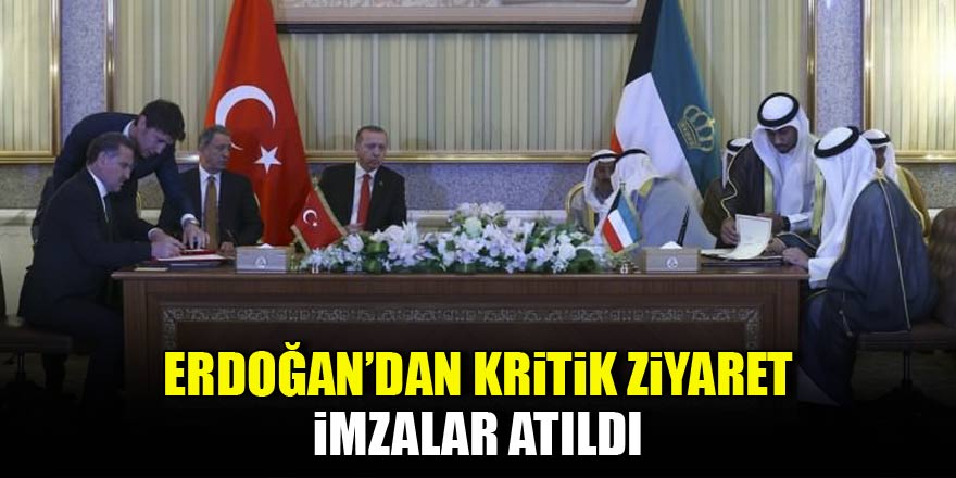 Erdoğan'dan kritik ziyaret! İmzalar atıldı
