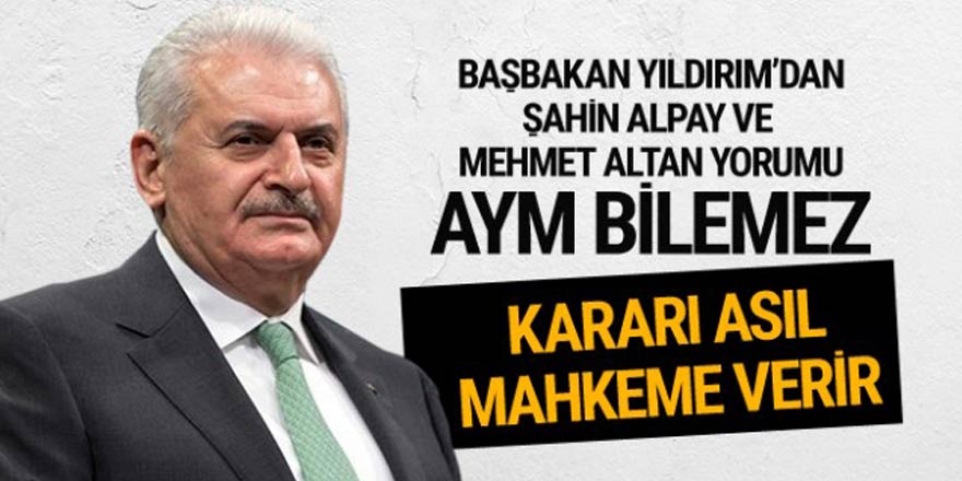 Başbakan'dan AYM çıkışı! Dosyayı bilmiyorlar