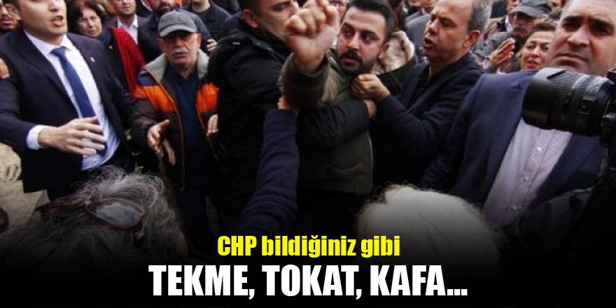 Antalya CHP’de tekme tokat kavga çıktı