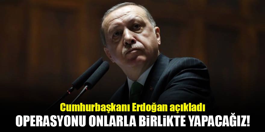 Erdoğan açıkladı! Operasyon onlarla yapılacak