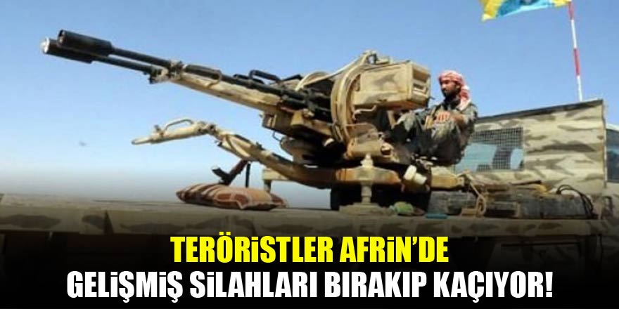 İleri teknoloji silahları bırakıp kaçıyorlar