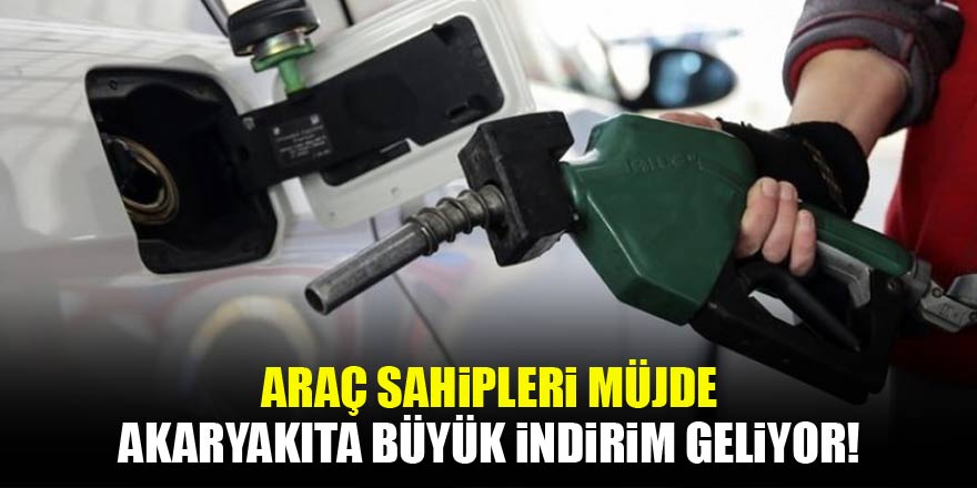 Motorin ve benzine indirim geliyor!