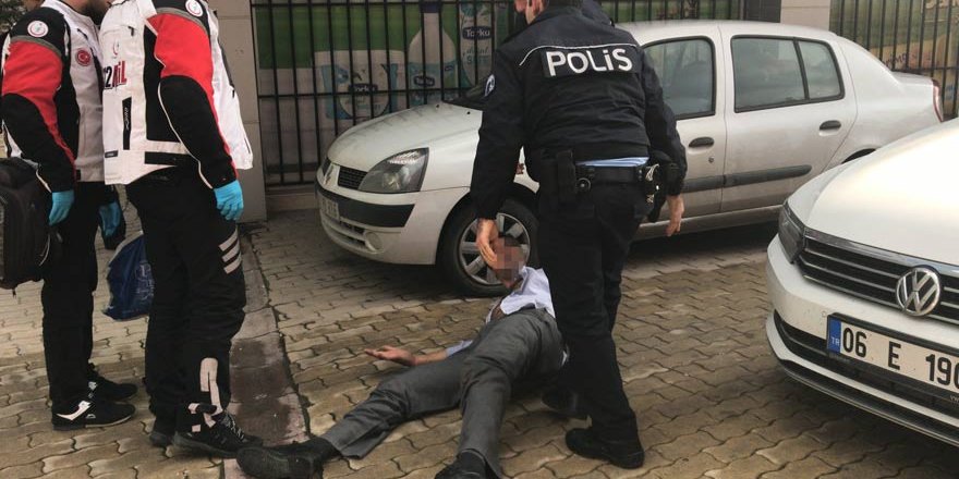 Konya'da alkollü şahıs polis ve sağlık ekiplerine zor anlar yaşattı