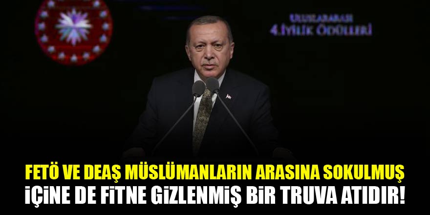 Cumhurbaşkanı Erdoğan'dan sert açıklama!