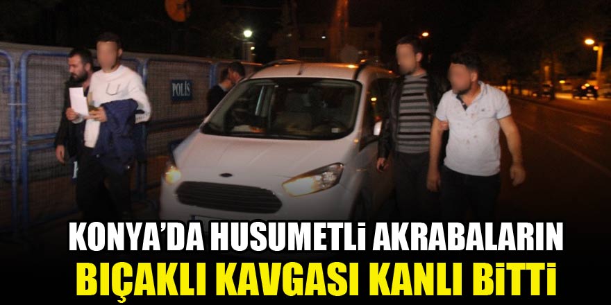 Husumetli akrabaların yol verme kavgası kanlı bitti