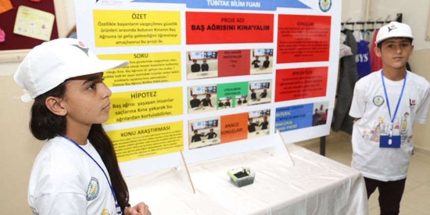 Cizre’de Katran ve Aşağı Çeşme Okullarında açılan bilim fuarı ilgi gördü