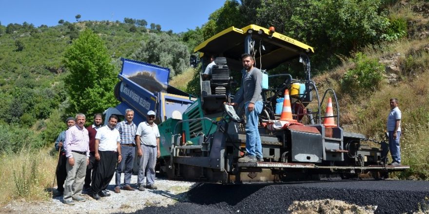 Alanya kırsalına sıcak asfalt