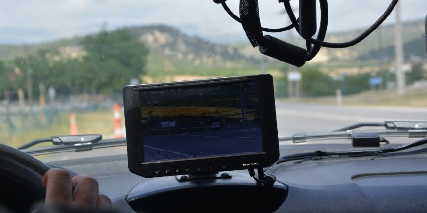 Korkuteli ilçesinde gezici radar yollarda