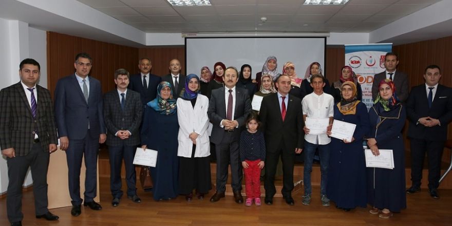 SODES kapsamında “Hasta ve Yaşlı Bakım Hizmetleri” kursiyerlerine sertifikaları verildi