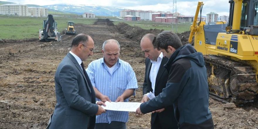 Başkan Köksoy yıl yapım çalışmalarını yerinde inceledi