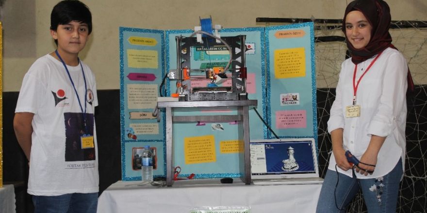 Siverek’te ortaokul öğrencileri 3D yazıcı yaptı