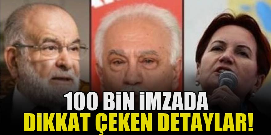 100 bin imzada dikkat çeken detaylar!